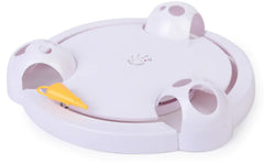 Electric Cat Toy with Castle Mouse Spinning Wheel