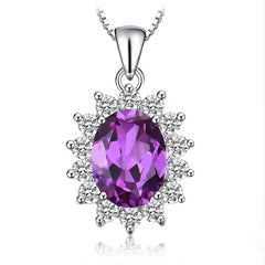 Colored Gems Ring and Stud Earrings Set for Women