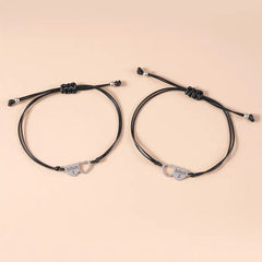 Cross-Border Stainless Steel Heart Bracelet Set for Friends