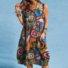 Women's Summer Dress with Floral Print