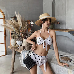 Retro Polka Dot High Waist Bikini for Women