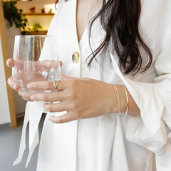 S925 Silver Double Layer Bracelet for Women