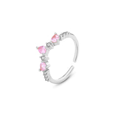 Women's Light Luxury Sterling Silver Water Drop Ring