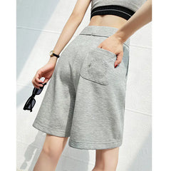 Women's High Waist Summer Plus Size Wide Leg Shorts