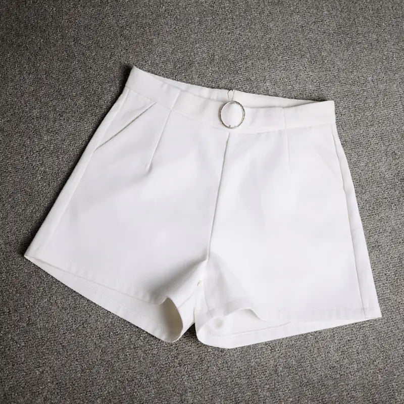 Women's High Waist Loose Fit Summer Shorts (Large Size)