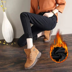 High Waist Plush Jeans for Women - Winter Style