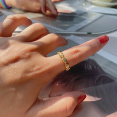 925 Sterling Silver Shell Design Fashion Ring