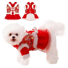Dog Coat Cold Weather Cute Dog Jackets Winter Coat Dog Clothes for Christmas Day Warm Coats Dogs Cold Weather for Small Medium Dogs (Large)