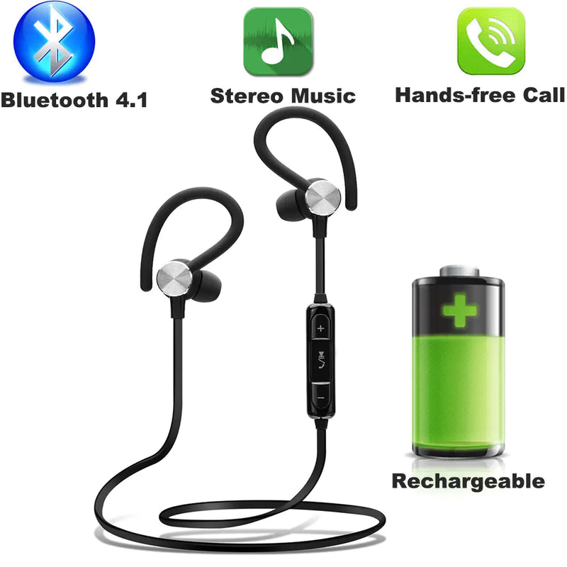 Bluetooth Stereo Sports Headphones with Charging