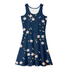 2021 Summer Women's Loose Floral Print Midi Dress