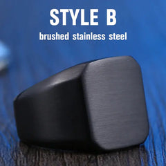 Titanium Steel Ring - Minimalist Men's Accessory