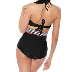 Retro High-Waist Polka Dot Bikini Swimsuit