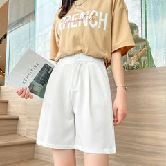 Women's High Waist Summer Plus Size Wide Leg Shorts