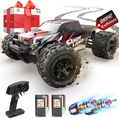 DEERC Remote Control Car High Speed RC Cars for Kids Adults 1:16 Scale 40 KM/H 4WD Off Road Monster Trucks2.4GHz All Terrain Toy Trucks with 2 Rechargeable Battery