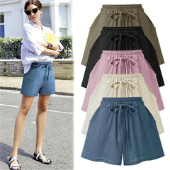 Plus Size Women's High Waist Loose Fit Summer Shorts