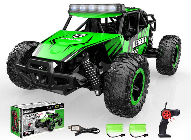 RACENT 1:16 RC Truck 20kph Remote Control Cars for Boys Off-Road Monster Truck Toy Vehicle for Kids & Adults with 50 Mins Playing Time