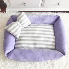 Washable Velvet Pet Nest with Removable Cover