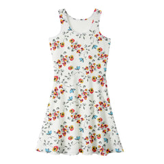 2021 Summer Women's Loose Floral Print Midi Dress