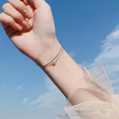 S925 Silver Double Layer Bracelet for Women