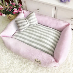 Washable Velvet Pet Nest with Removable Cover