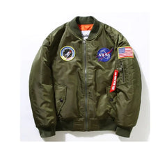 Embroidered Flight Jacket Baseball Coat