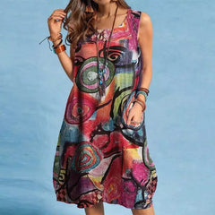 Women's Summer Dress with Floral Print