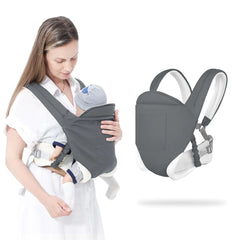 MIAO PAW Baby Sling CarrierBaby Carrier Newborn to Toddler Adjustable Breathable Carrier Infant Hip Seat Carrier for Toddler Sling Nursing Sling Wrap Carries 7-45 Lbs Grey