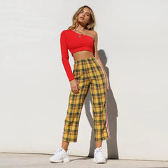 Off-Shoulder Long Sleeve Crop Top for Women