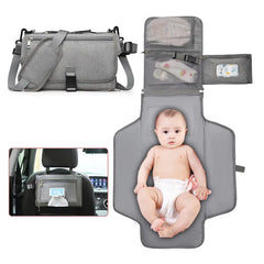 Waterproof Baby Diaper Pad with Tote Bag for Strollers