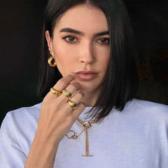 Chic Minimalist Cross-Border E-Commerce Ring for Women