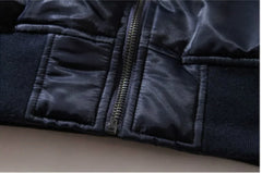 Embroidered Flight Jacket Baseball Coat