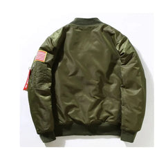 Embroidered Flight Jacket Baseball Coat