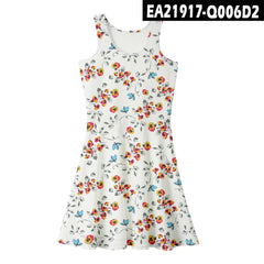 2021 Summer Women's Loose Floral Print Midi Dress
