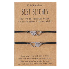 Cross-Border Stainless Steel Heart Bracelet Set for Friends