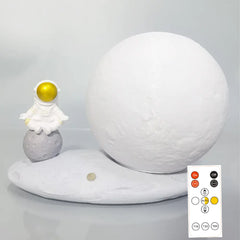 Moon Lamp Astronaut Creative Rotating Starry Light